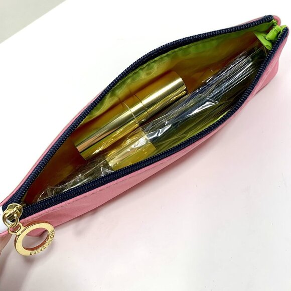 ESTEE LAUDER 5 Pc. Brush Set & Pink Traveling Case w/ White Trim NEW - Picture 4 of 4